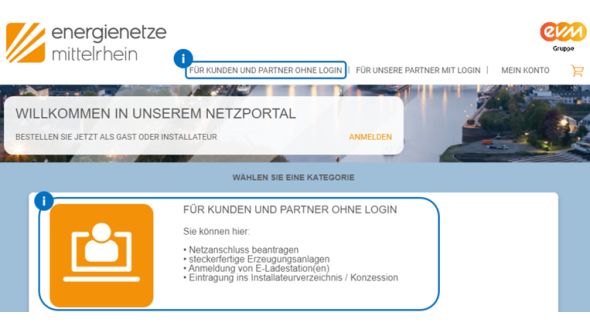 Abbildung des Netzportals